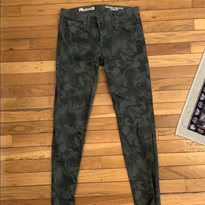 Madewell Skinny Ankle Camo Jeans